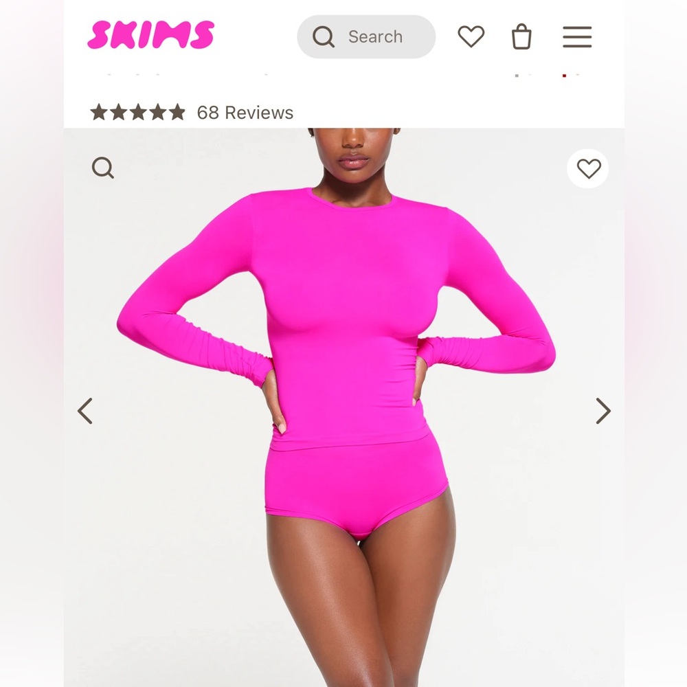 Skims soft smoothing seamless long sleeve